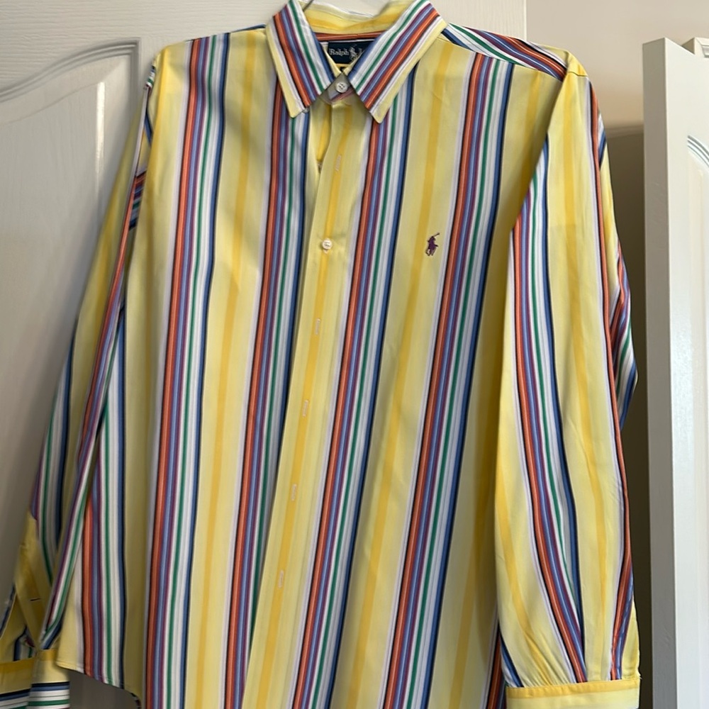 Men’s size XL Ralph Lauren button down collar dress shirt